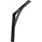 Ekena Millwork Legacy Steel Bracket, Antiqued Bronze 2"W x 18"D x 18"H BKTM02X18X18LEABZ - alternate 1